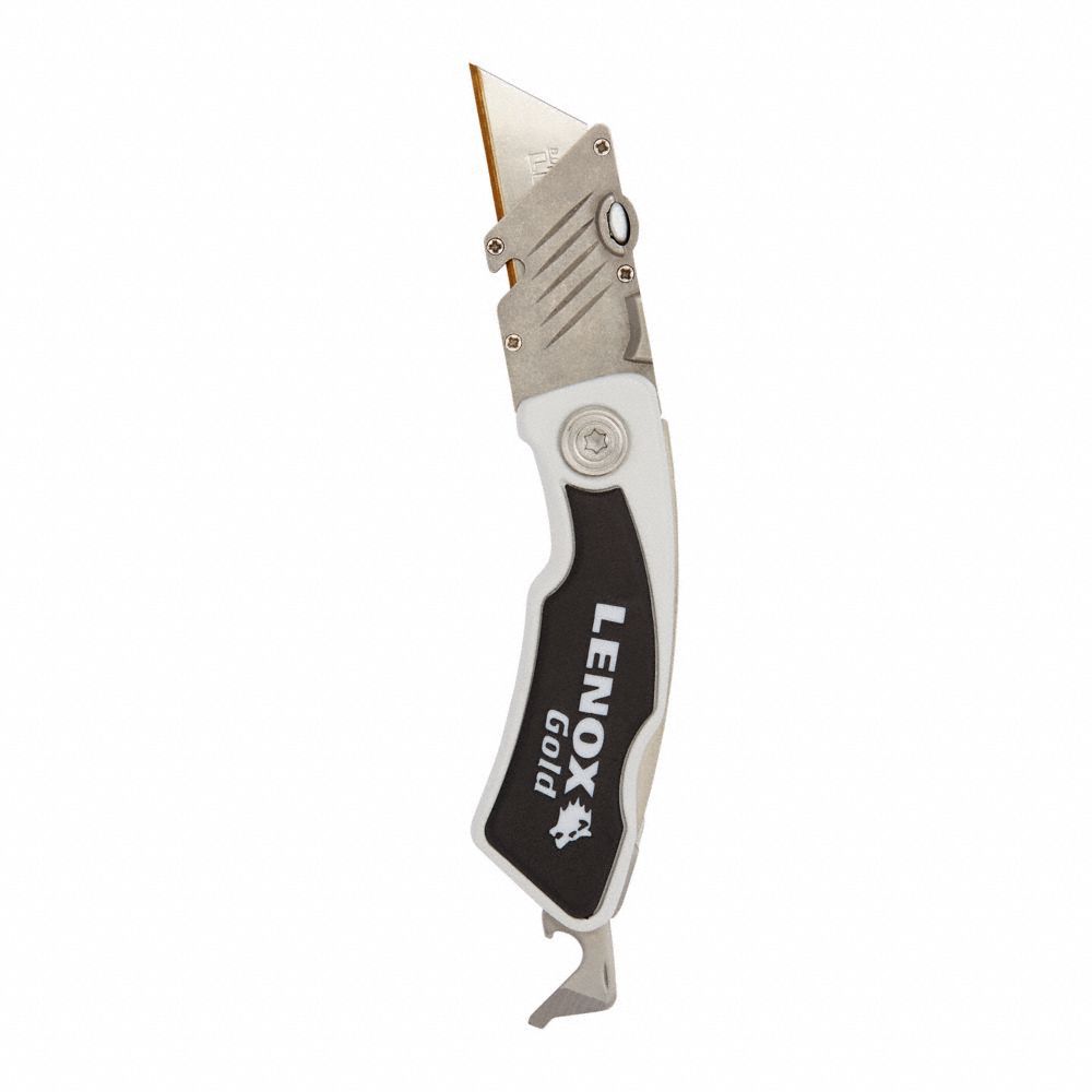 LENOX, Steel, Rubber, Folding Locking Utility Knife 2DZJ510771