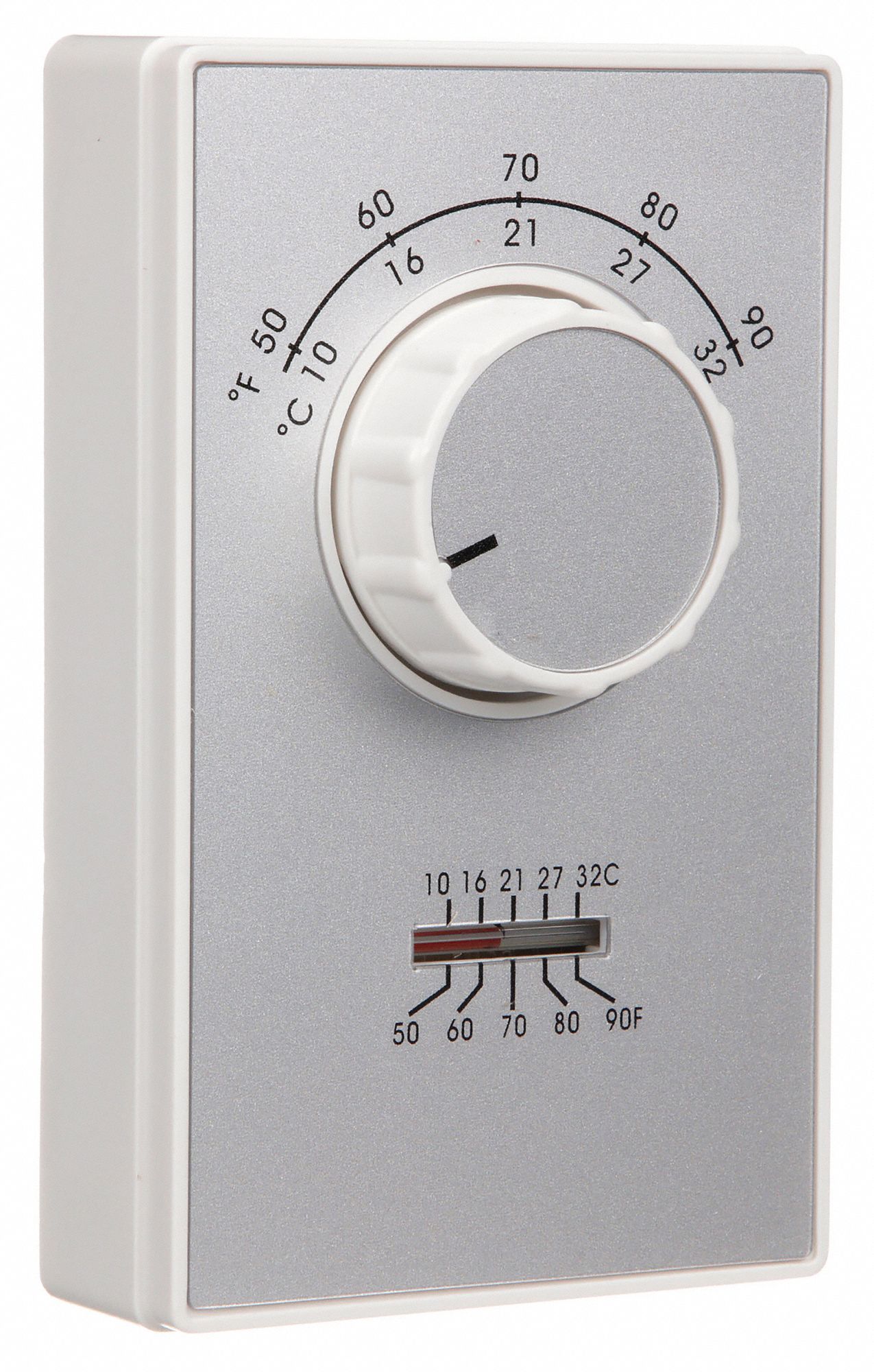 Centrale Brico Thermostat et récepteur rectangle métal pour radiate