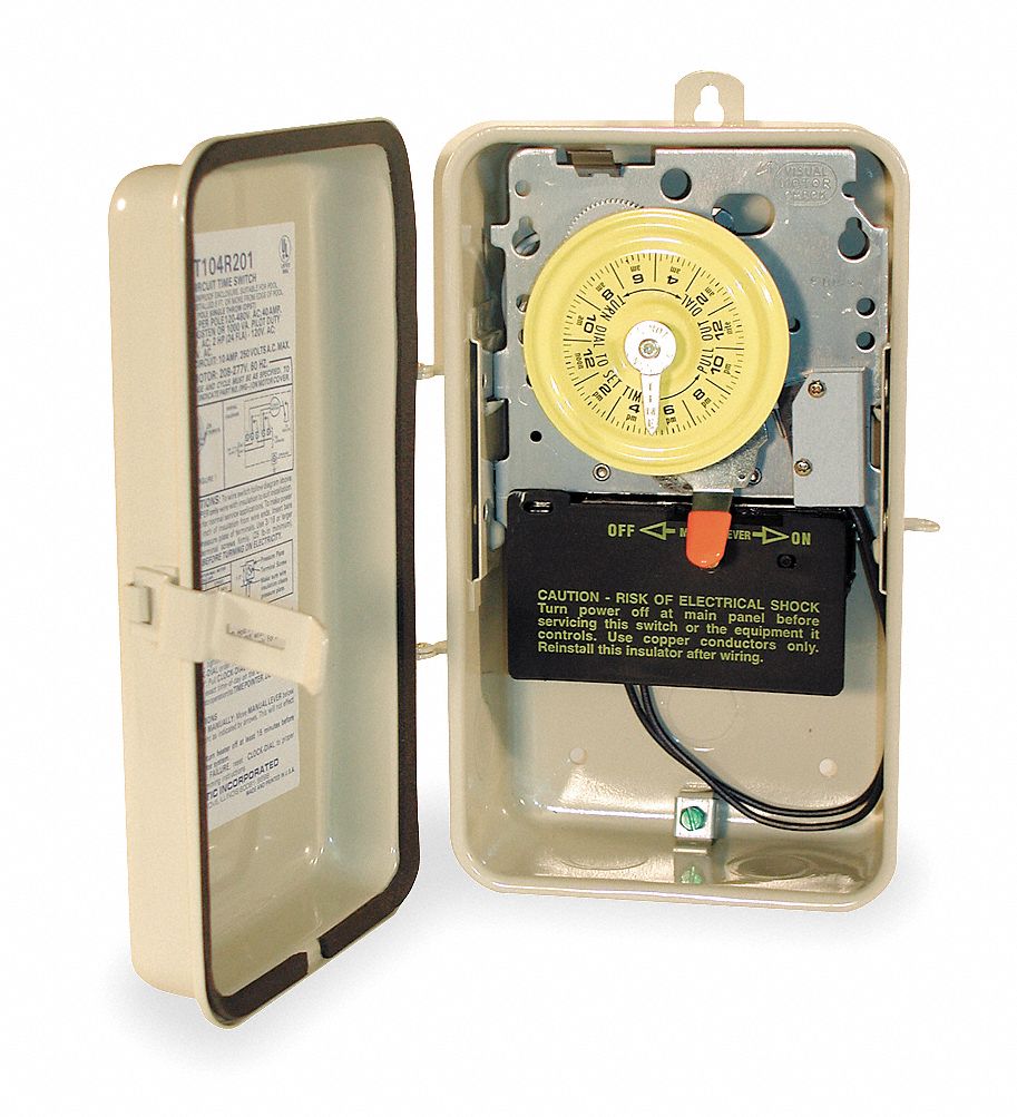 INTERMATIC Electromechanical Water Heater Timer, 208 to 277VAC Voltage