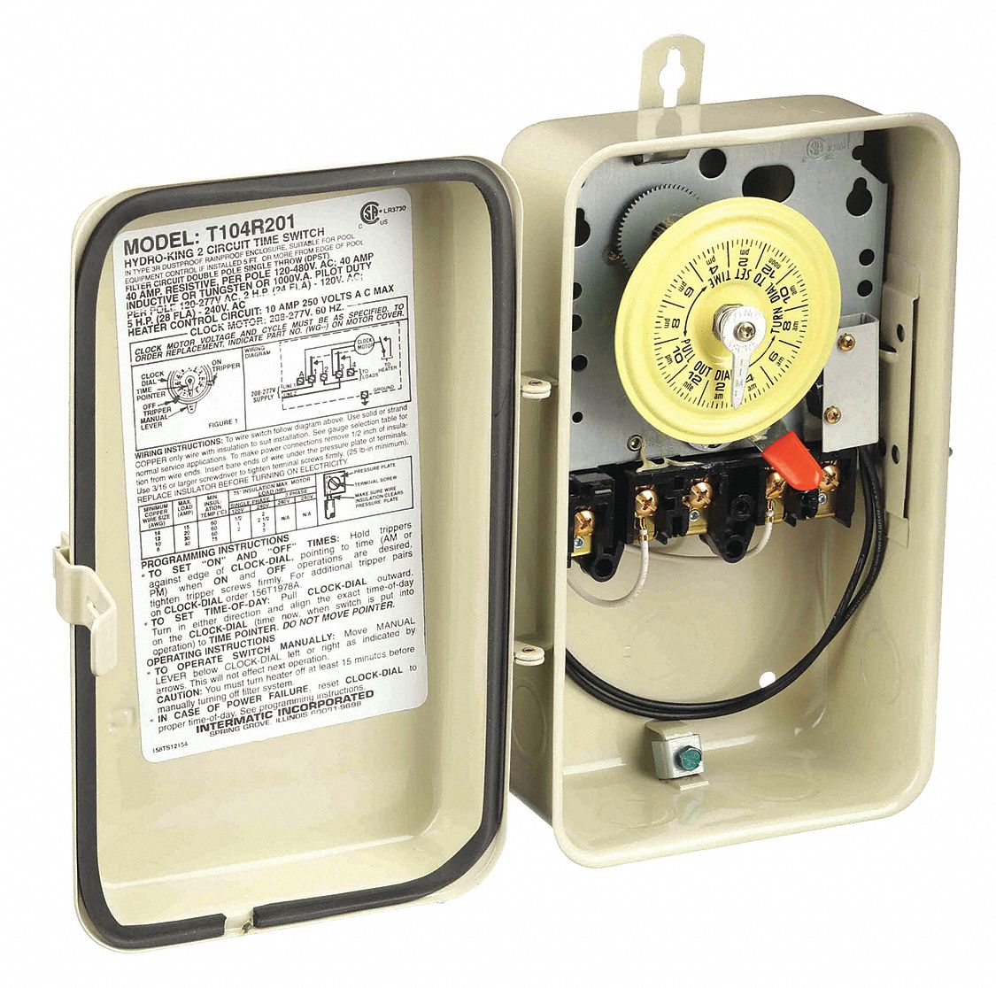 INTERMATIC Temporizador Elect. para Calent. de Agua Temporizadores