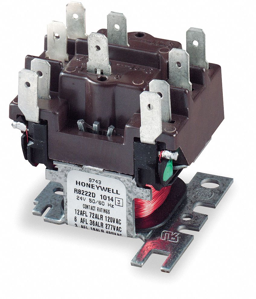 HONEYWELL Relay, Switching, 24 Vac - 2E682|R8222D1014 ... add a phase wiring diagram 