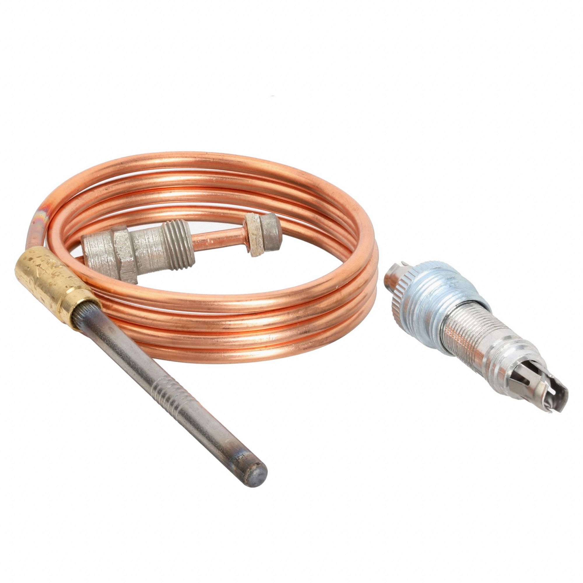 Thermocouple: 30 in Cable Lg, Nut, 26 to 32mV, For Standing Pilot Pilot System Type, 11/32 in Nut