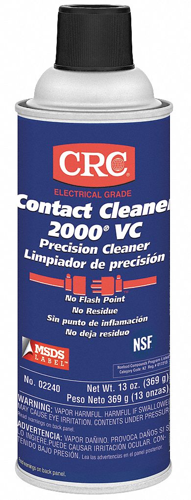 Crc Contact Cleaner 13 Oz Aerosol Can Unscented Liquid 1 Ea 2eax1 Grainger