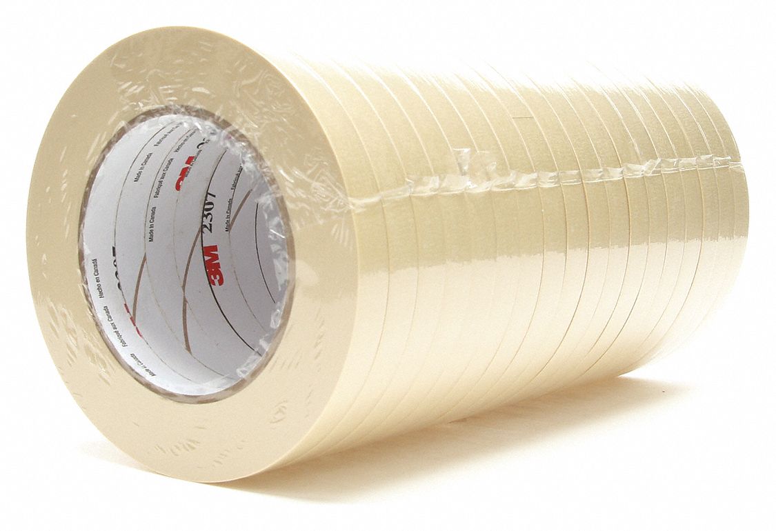 GENERAL MASKING TAPE, HEAT-RESISTANT, TAN, 55M LENGTH X 12 MM WIDTH, CREPE PAPER