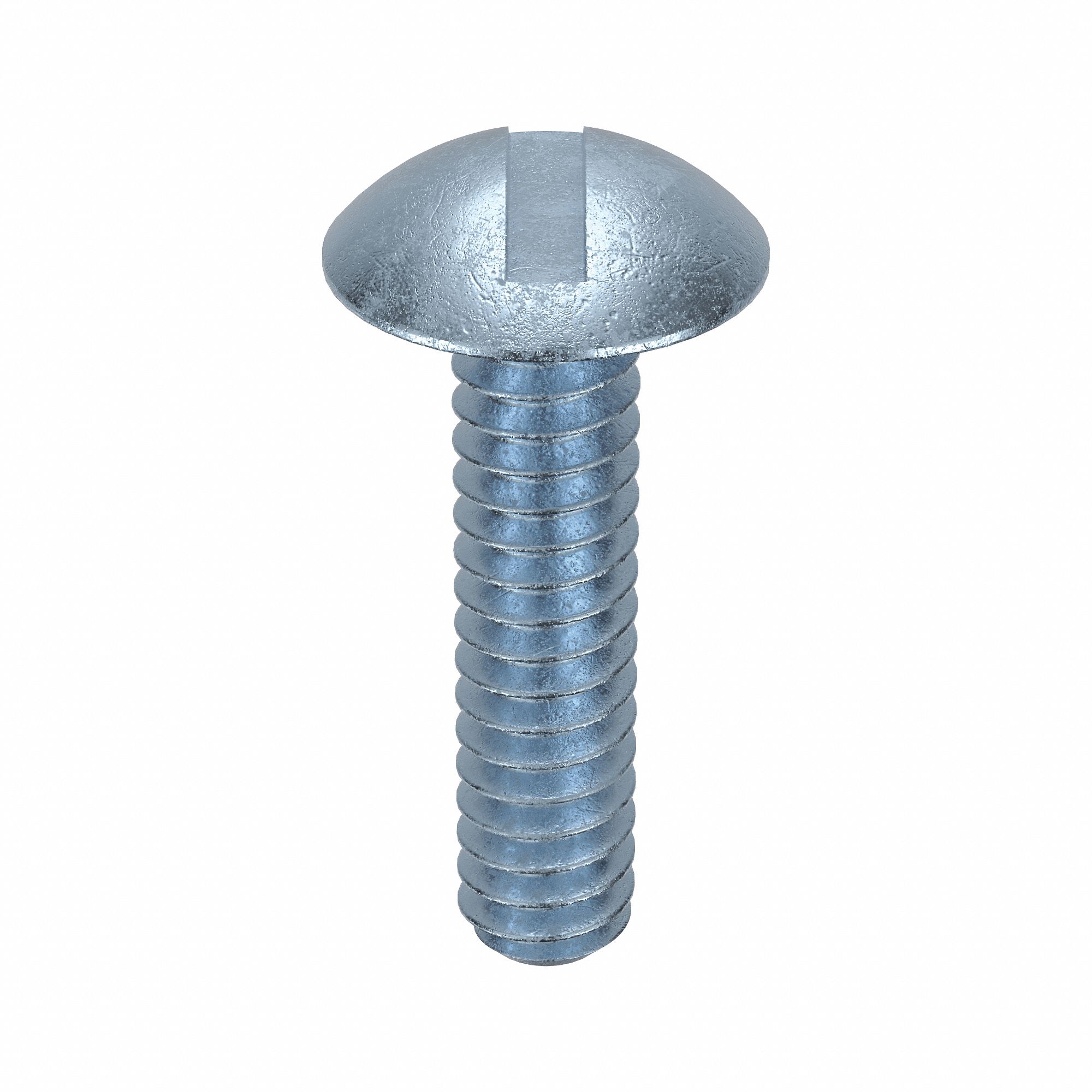 Machine Screw: #6-32 Thread Size, 1/2 in Lg, Steel, Zinc-Plated, Truss, Slotted, 100 PK