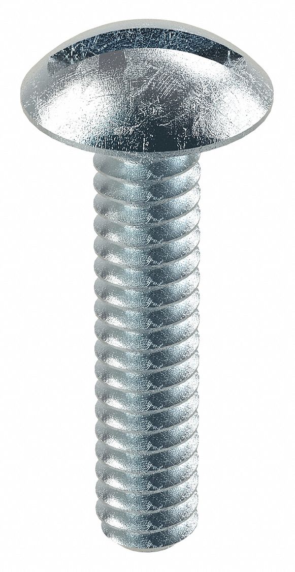 Machine Screw: #6-32 Thread Size, 3/4 in Lg, Steel, Zinc-Plated, Truss, Slotted, 100 PK