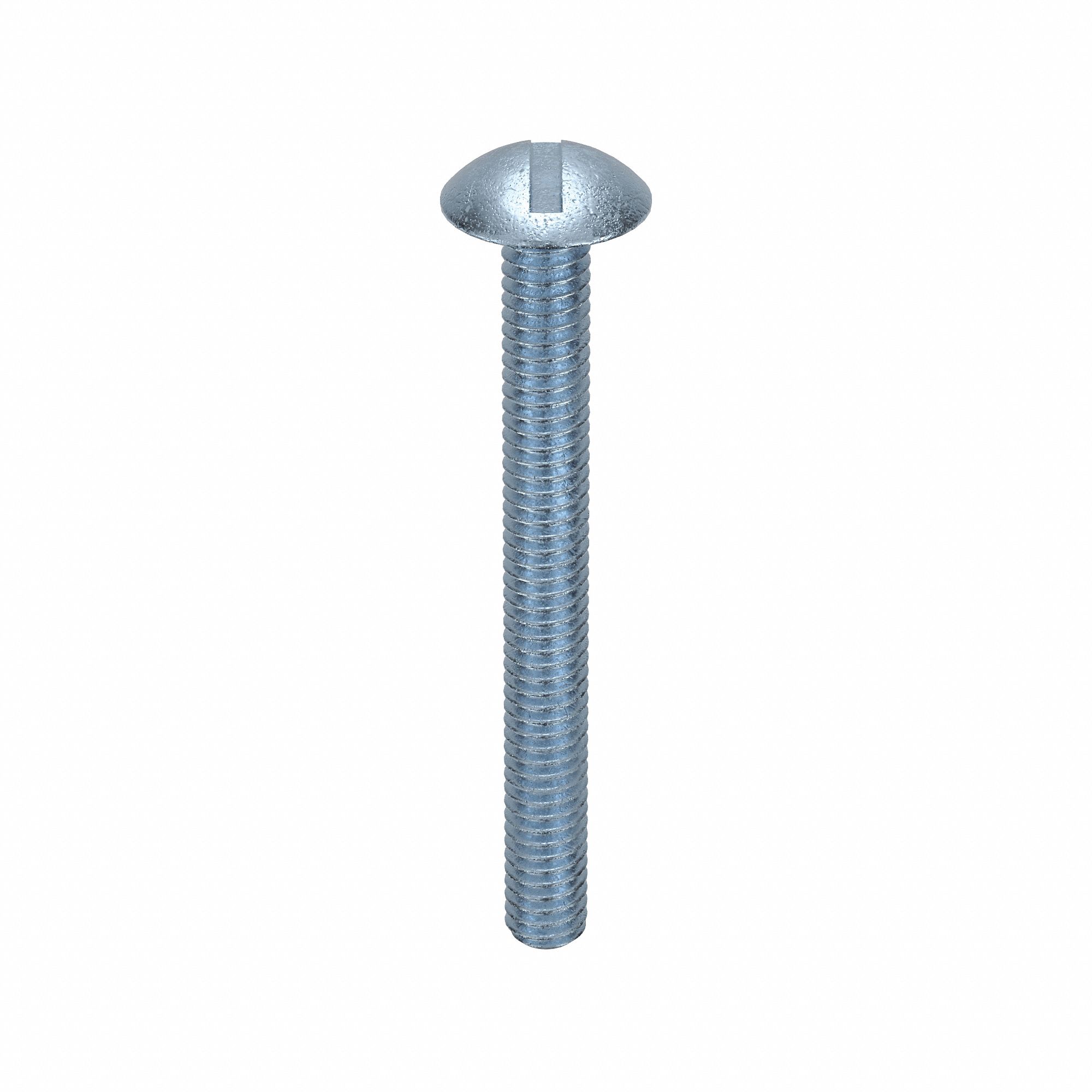 Machine Screw: #8-32 Thread Size, 1 1/2 in Lg, Steel, Zinc-Plated, Truss, Slotted, 100 PK