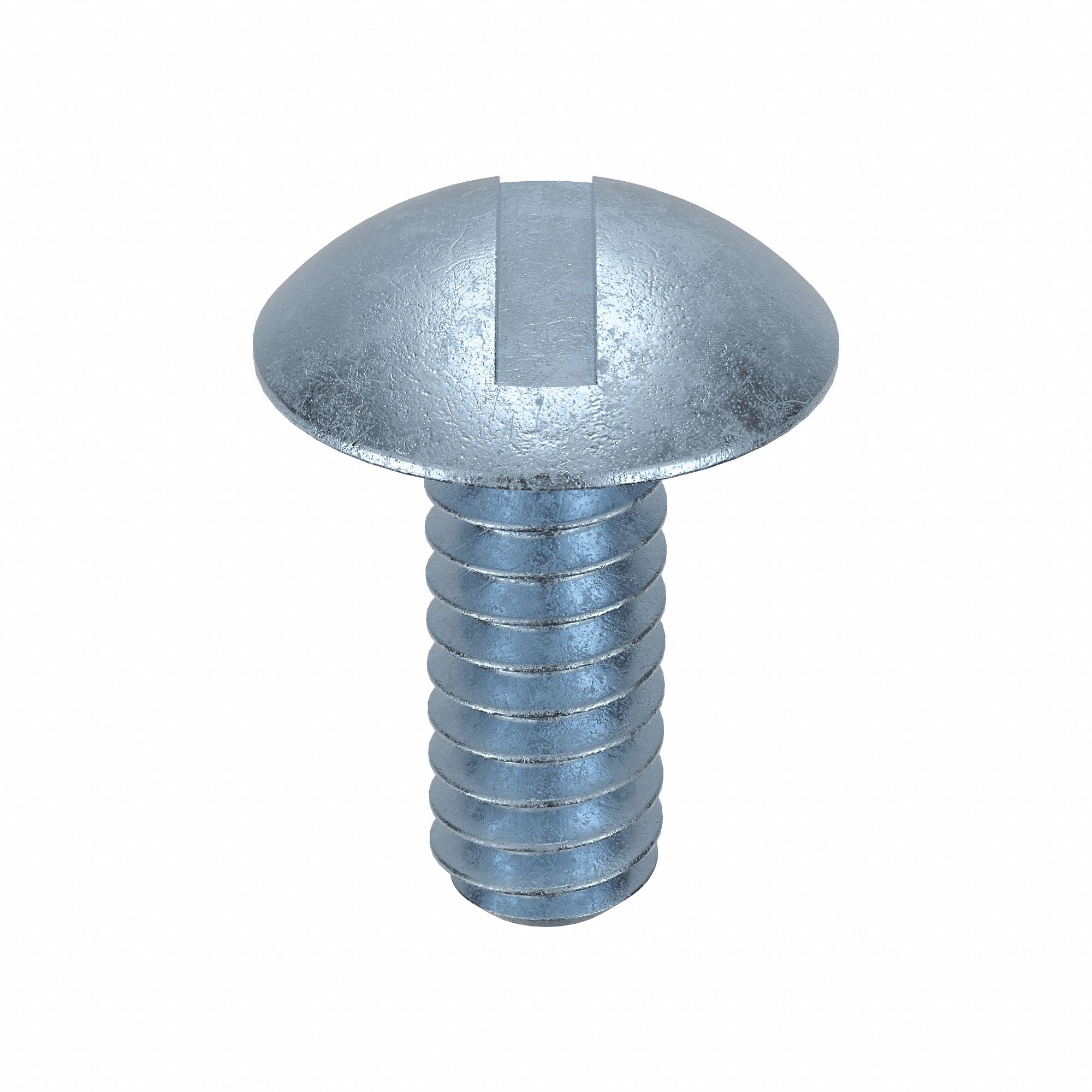 Machine Screw: #10-24 Thread Size, 3/8 in Lg, Steel, Zinc-Plated, Truss, Slotted, 100 PK