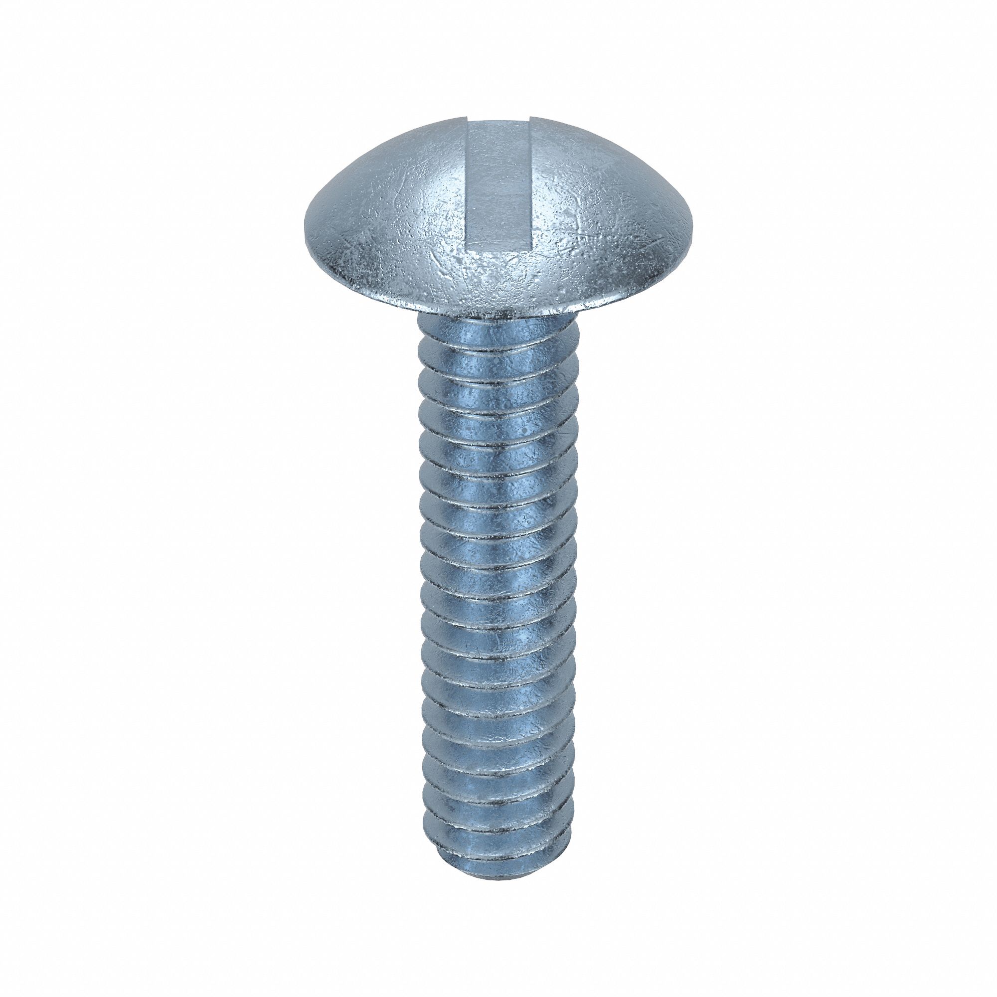 Machine Screw: #10-24 Thread Size, 3/4 in Lg, Steel, Zinc-Plated, Truss, Slotted, 100 PK