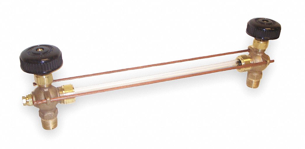 APOLLO Water Gauge 1/2 in Pipe Size, Bronze, 200 psig, 400°F Max. Temp