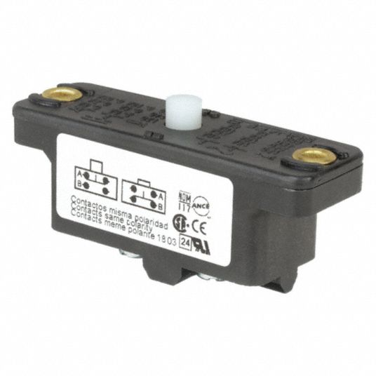 SQUARE D Industrial Snap Action Switch: 15 A @ 600 V, 0.5 A @ 125 V, 0.83  in Ht - Snap Action Switch