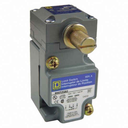 SQUARE D Heavy Duty Limit Switch 1NC/1NO, 10A 600V, 10A 600V, CW