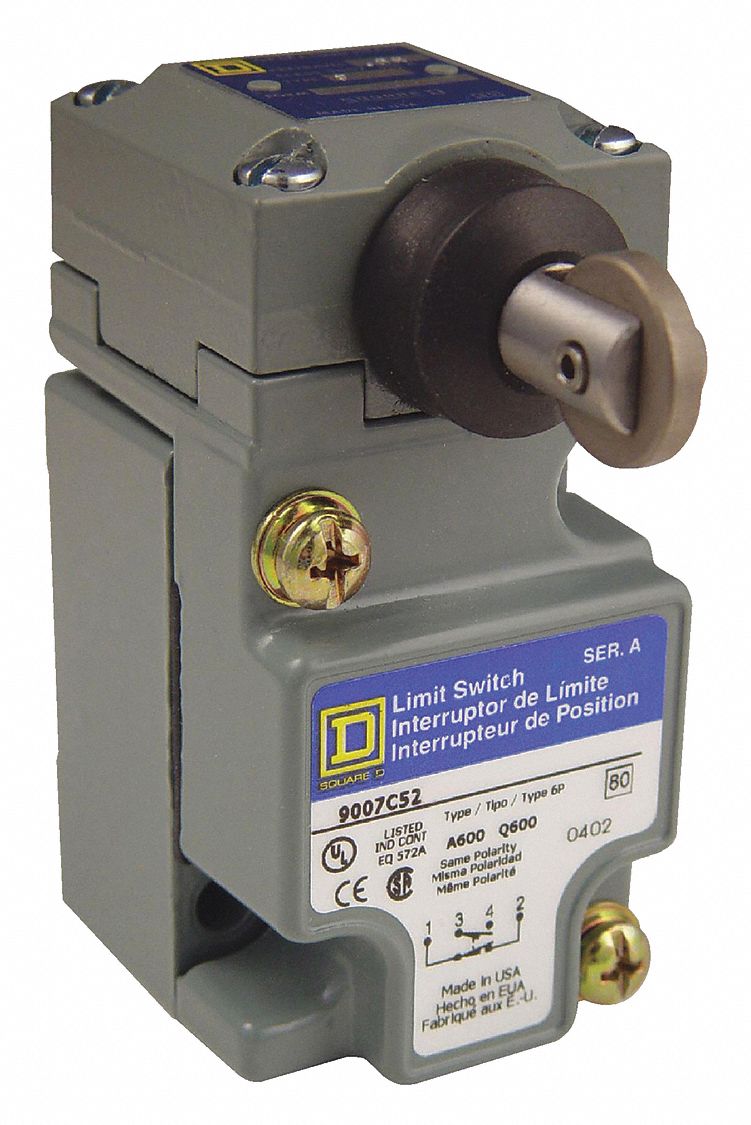 SQUARE D, 1NC/1NO, 10A @ 600V, Heavy Duty Limit Switch - 2EF77|9007C52F ...