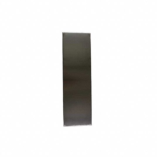 GLOBAL PARTITIONS Panel, Stainless Steel, Satin, 60 in W X 58 in H ...