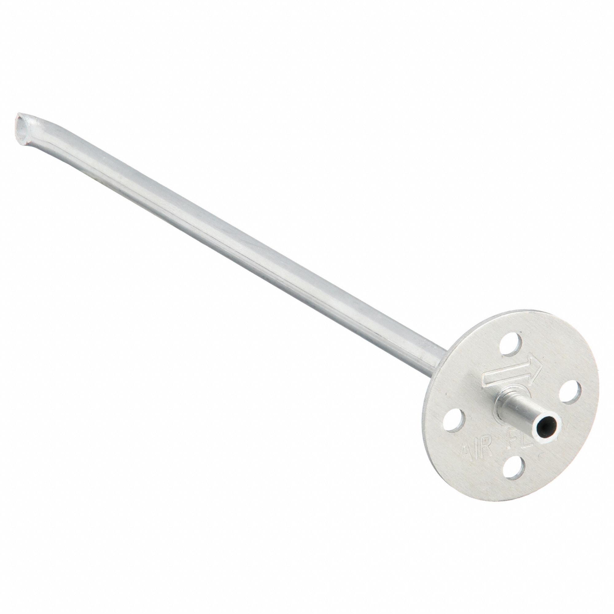 Total Pressure Probe: 9 1/4 in Overall Lg, 1 1/4 in Exterior Lg, 8 in Insertion Lg, 1/2 in Smooth