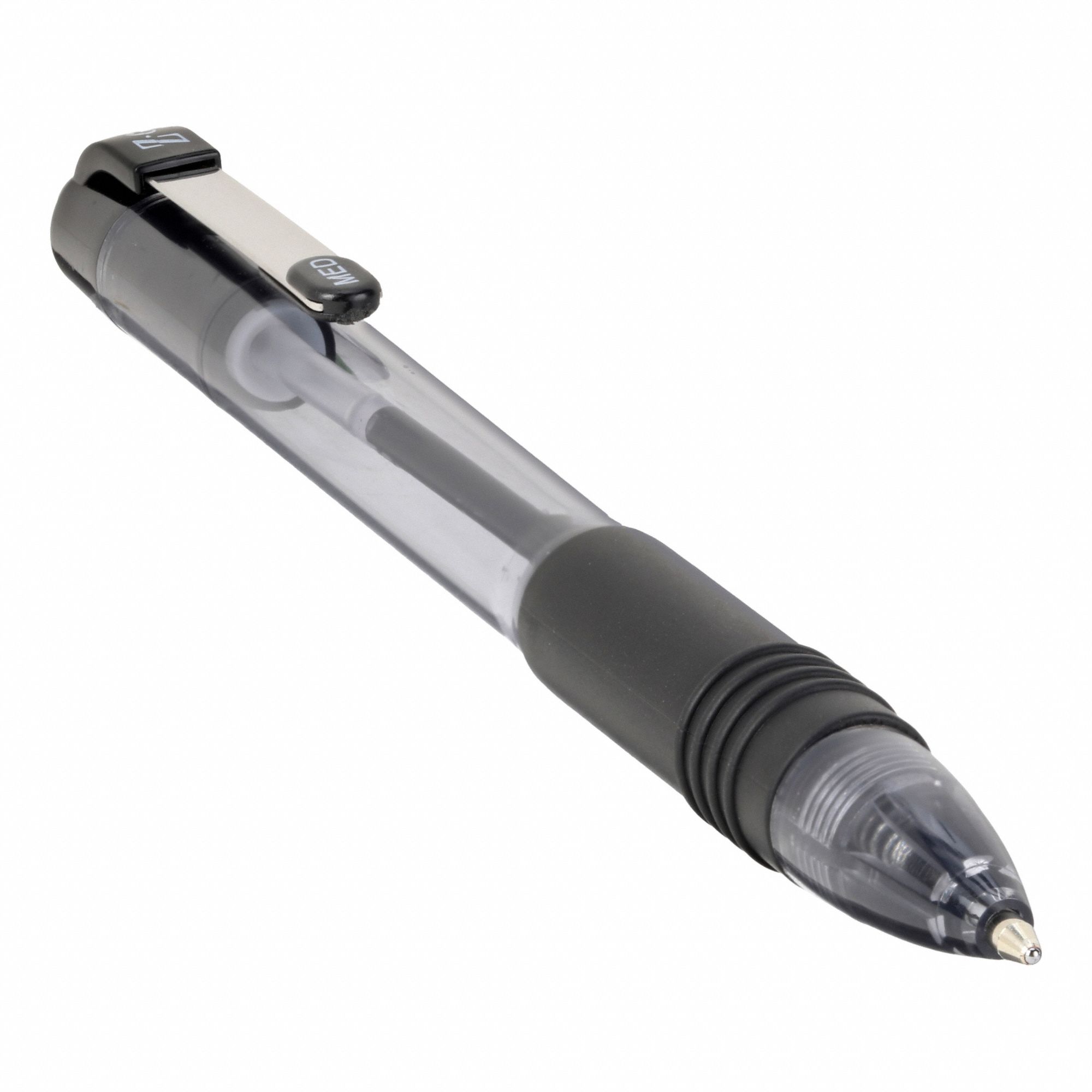 Pen Set: Z-GRIP, Black, 1 mm, Retractable, Translucent, Textured Cushion, Plastic, 12 PK