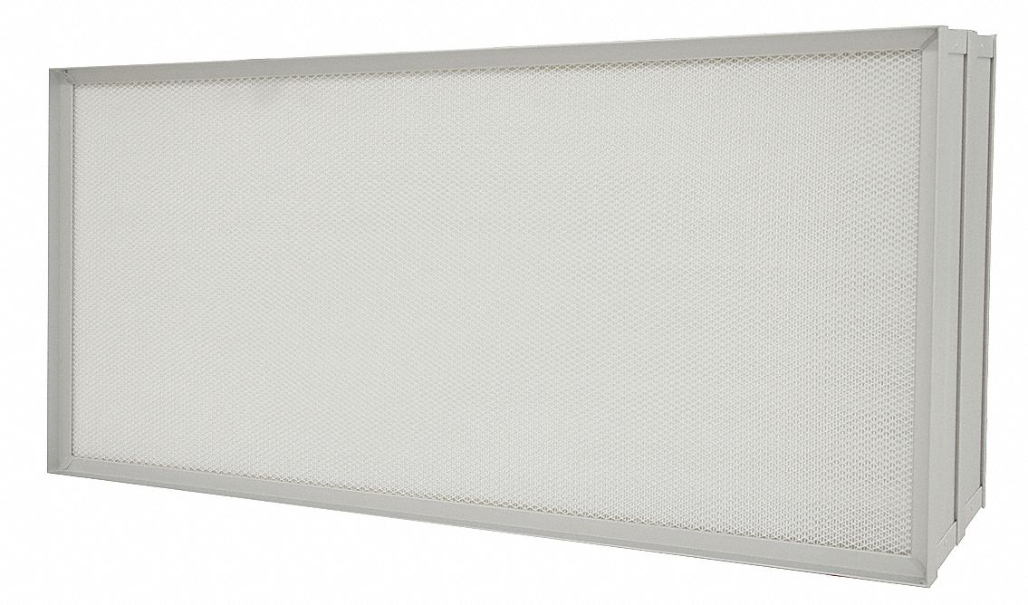 HEPA AIR FILTER, 24 X 48 X 2 7/8 IN, 99.99% EFFICIENCY, MICROGLASS