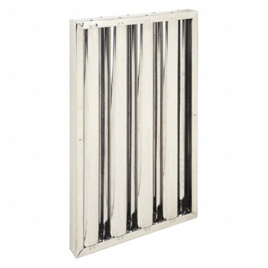 Set of Stainless Steel Baffle Filter for Kitchen Range Hoods