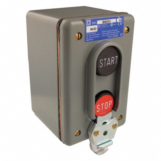 SQUARE D Push Button Control Station Momentary / Momentary, 1NO/1NC