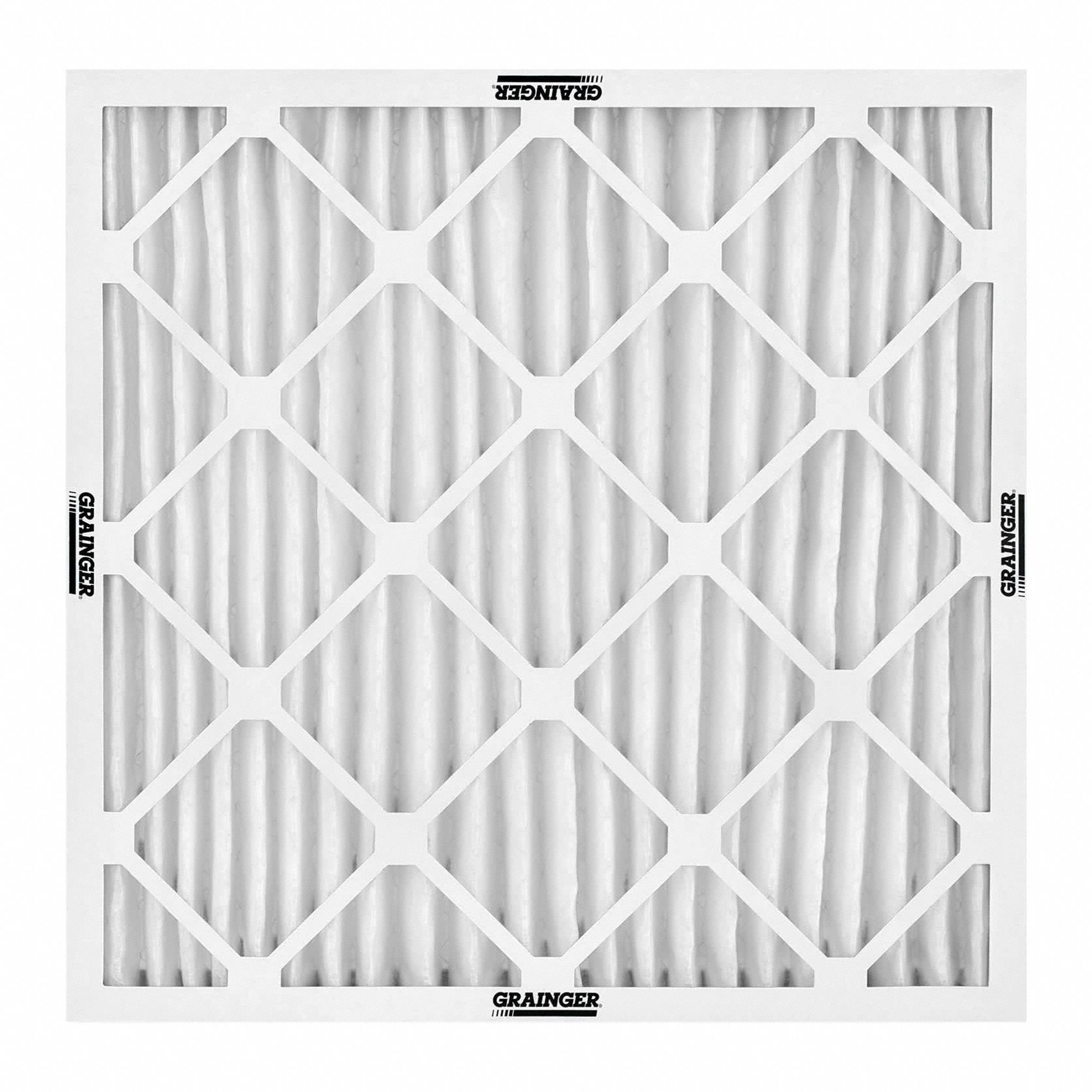 Pleated Air Filter: 25 in x 25 in x 1 in, MERV 13, LEED/Green