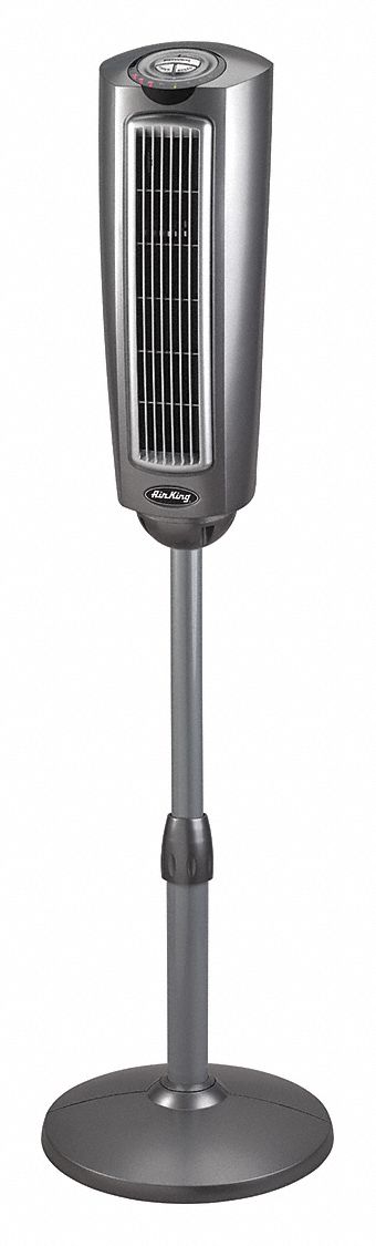 TOWER FAN, 3½ IN BLADE DIA, 3 SPEEDS, 220/310/390 CFM, INCLUDES REMOTE CONTROL, 53 IN H