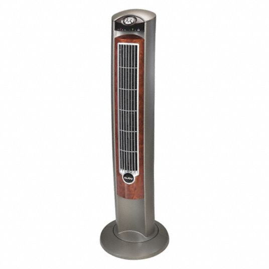 AIR KING Tower Fan: 3 1/2 in Blade Dia, 3 Speeds, 430/485/540 cfm, Includes  Remote Control, 43 in Ht