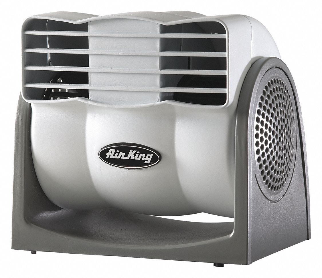 Compact Fan: 3 in Blade Dia, Non-Oscillating, 2 Speeds, 116/144 cfm, Plug-In