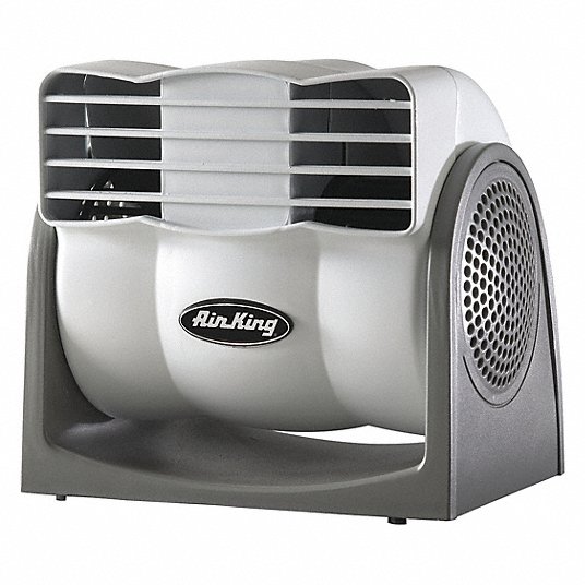Compact Fan: 3 in Blade Dia, Non-Oscillating, 2 Speeds, 116/144 cfm, Plug-In