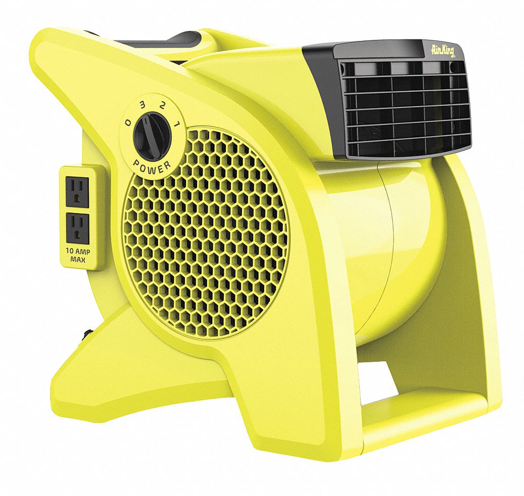 Portable Blower Fan,120V,350 cfm,Yellow