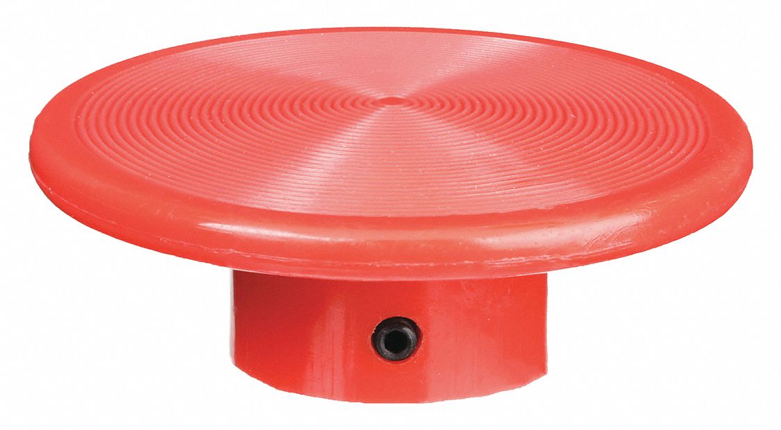 TÊTE BOMBÉE, TAILLE DE MONTAGE 30 MM, ROUGE