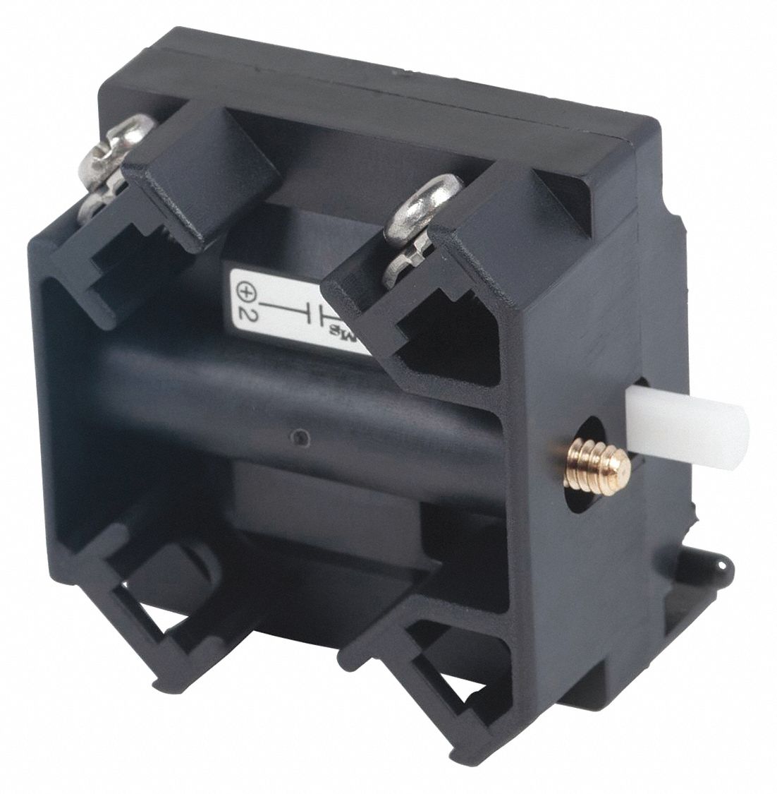 BLOC DE CONTACT, TAILLE DE MONTAGE EN PANNEAU DE 30 MM, 1 NO, MOMENTANÉE / LOGIQUE À LAMES REED