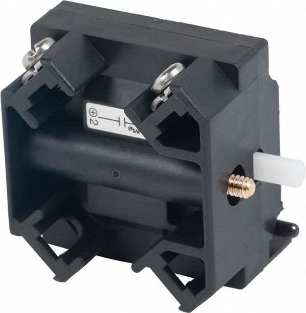 BLOC DE CONTACT, MOMENTANÉE, 1 NF, TAILLE DE MONTAGE 30 MM, TRANSPARENT