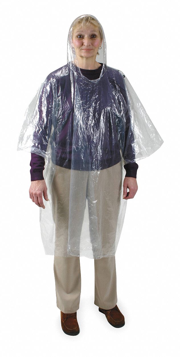 2ELD5 - Disposable Poncho Clear PK24