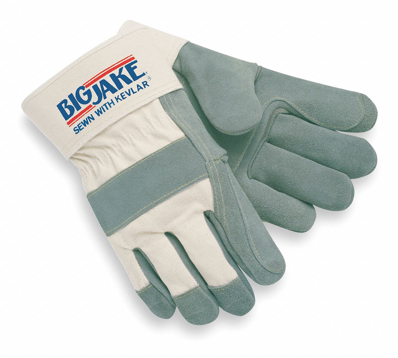 MCR SAFETY Leather Gloves: XL ( 10 ), Double Palm, Cowhide, Premium ...