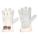 LEATHER GLOVES, XL (10), PREMIUM COWHIDE, FULL FINGER, SAFETY CUFF, BEIGE