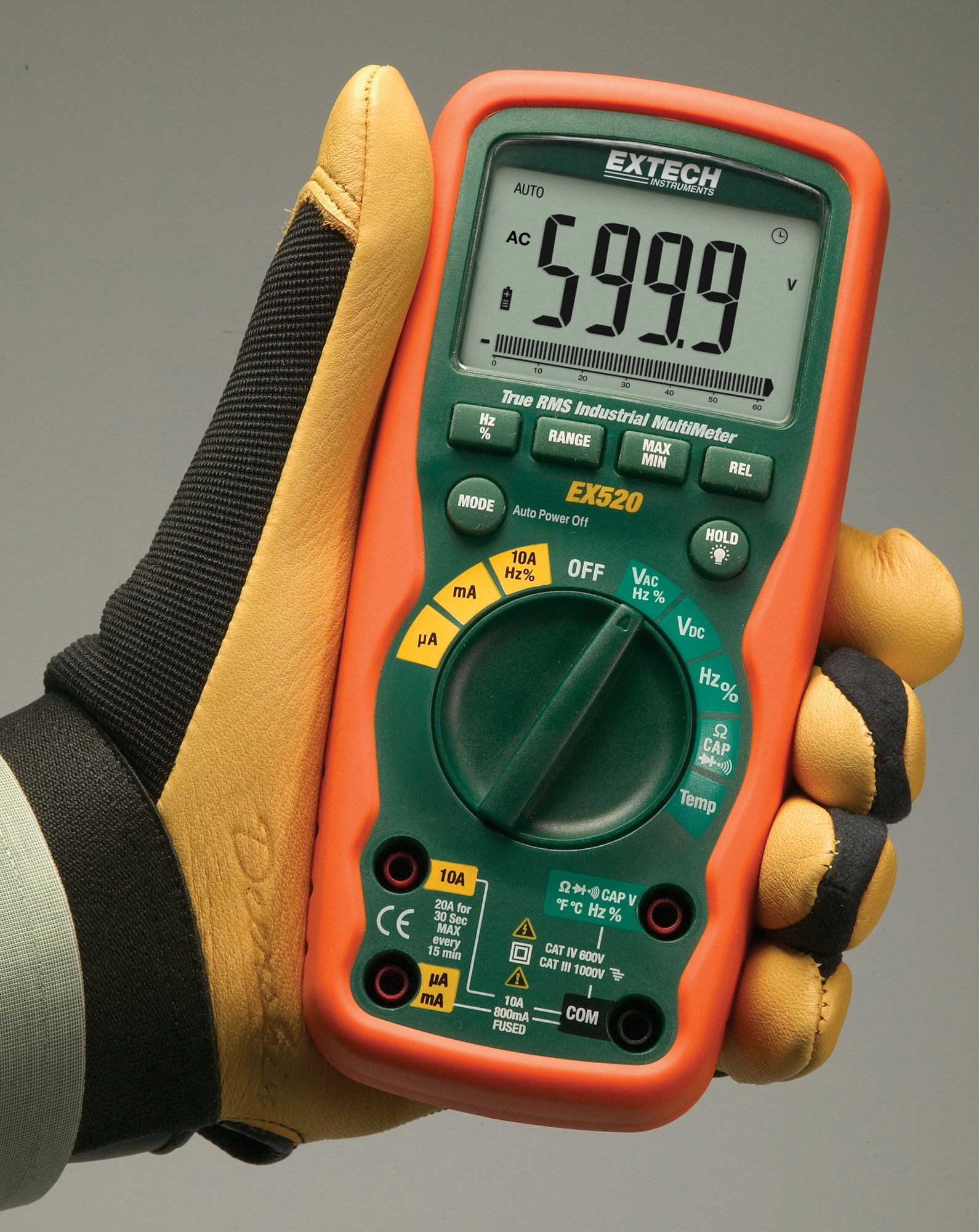 EXTECH EXTECH (R) EX520 Series, Full Size - General Features, Digital ...