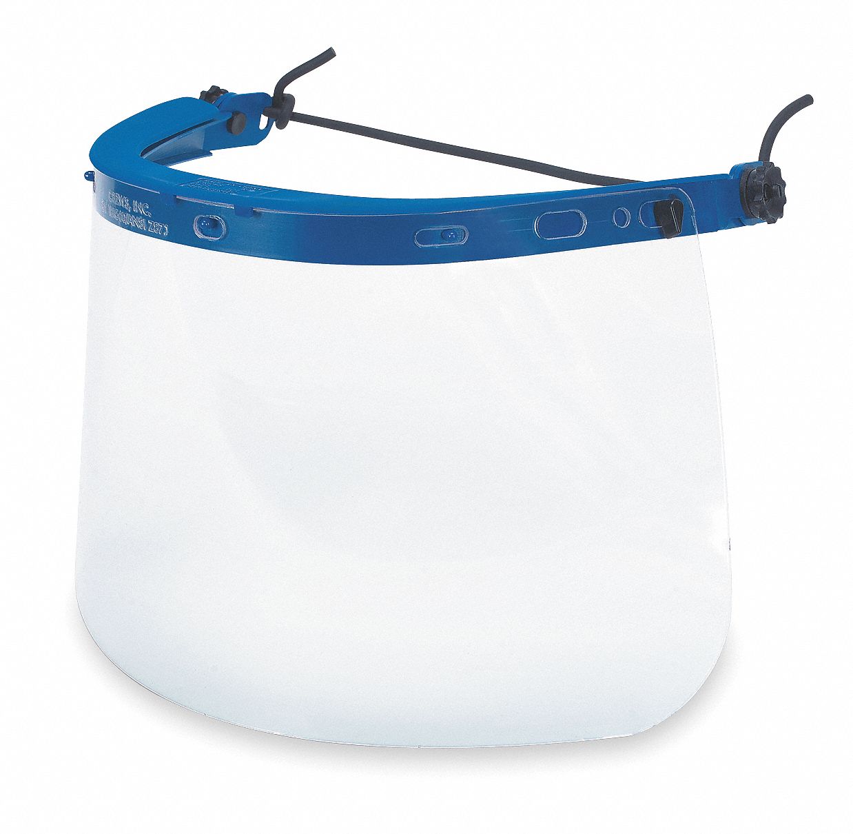 MCR SAFETY Face Shield Bracket Nylon, Blue, Dielectric Protection