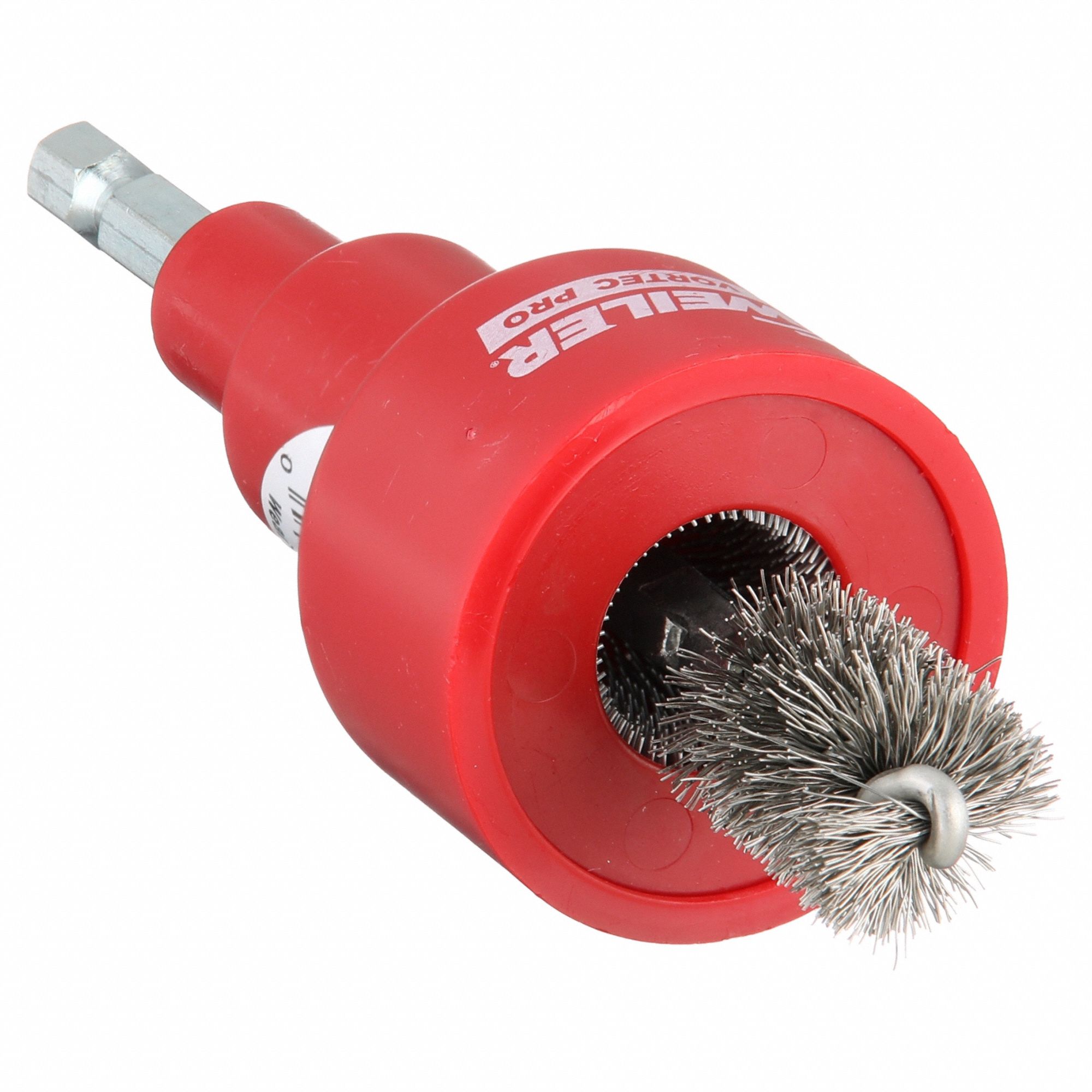 WEILER, Single Stem, Stainless Steel, Spiral Brush Tool 2ELZ597937