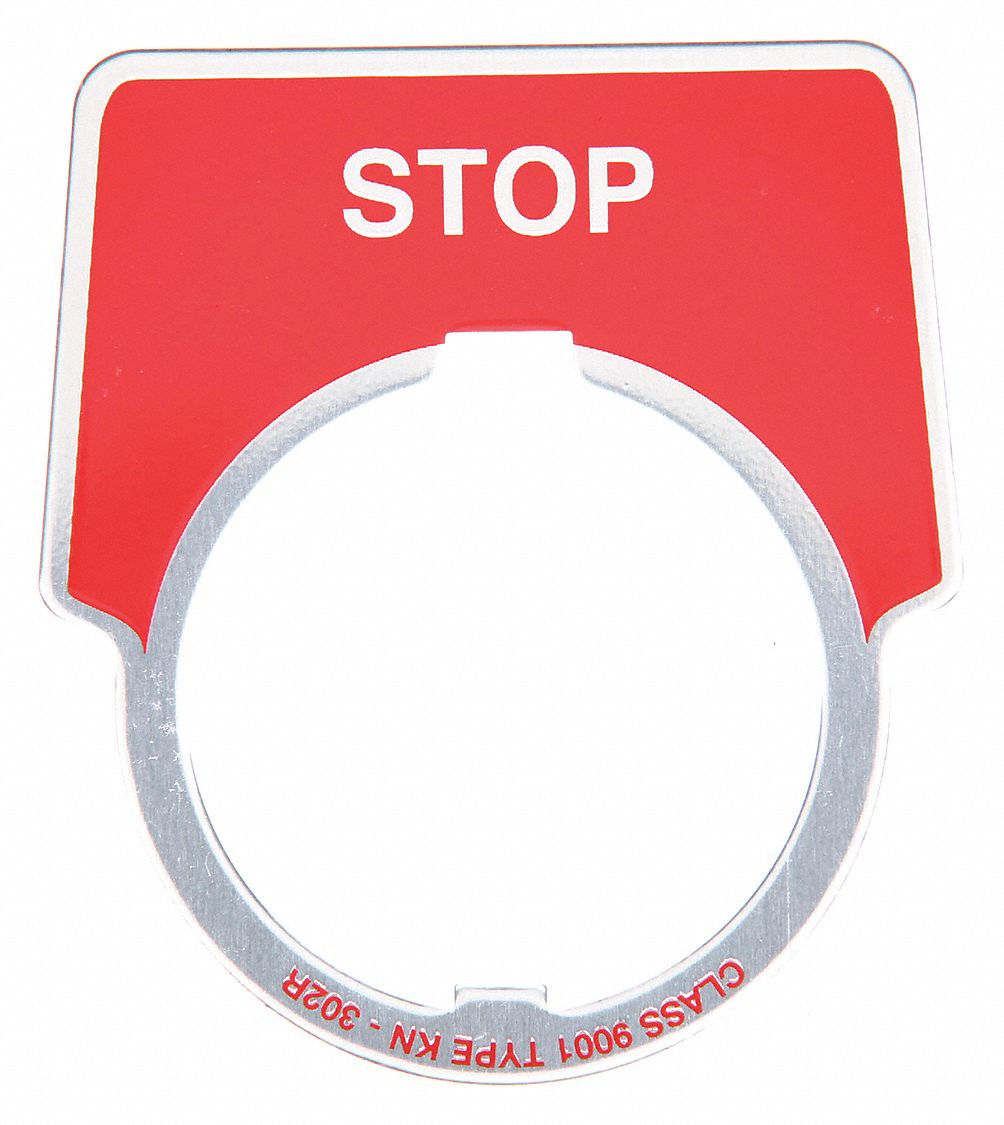 PLAQUE SIGNALÉTIQUE, ALUMINIUM, 2,3 PO LARGEUR