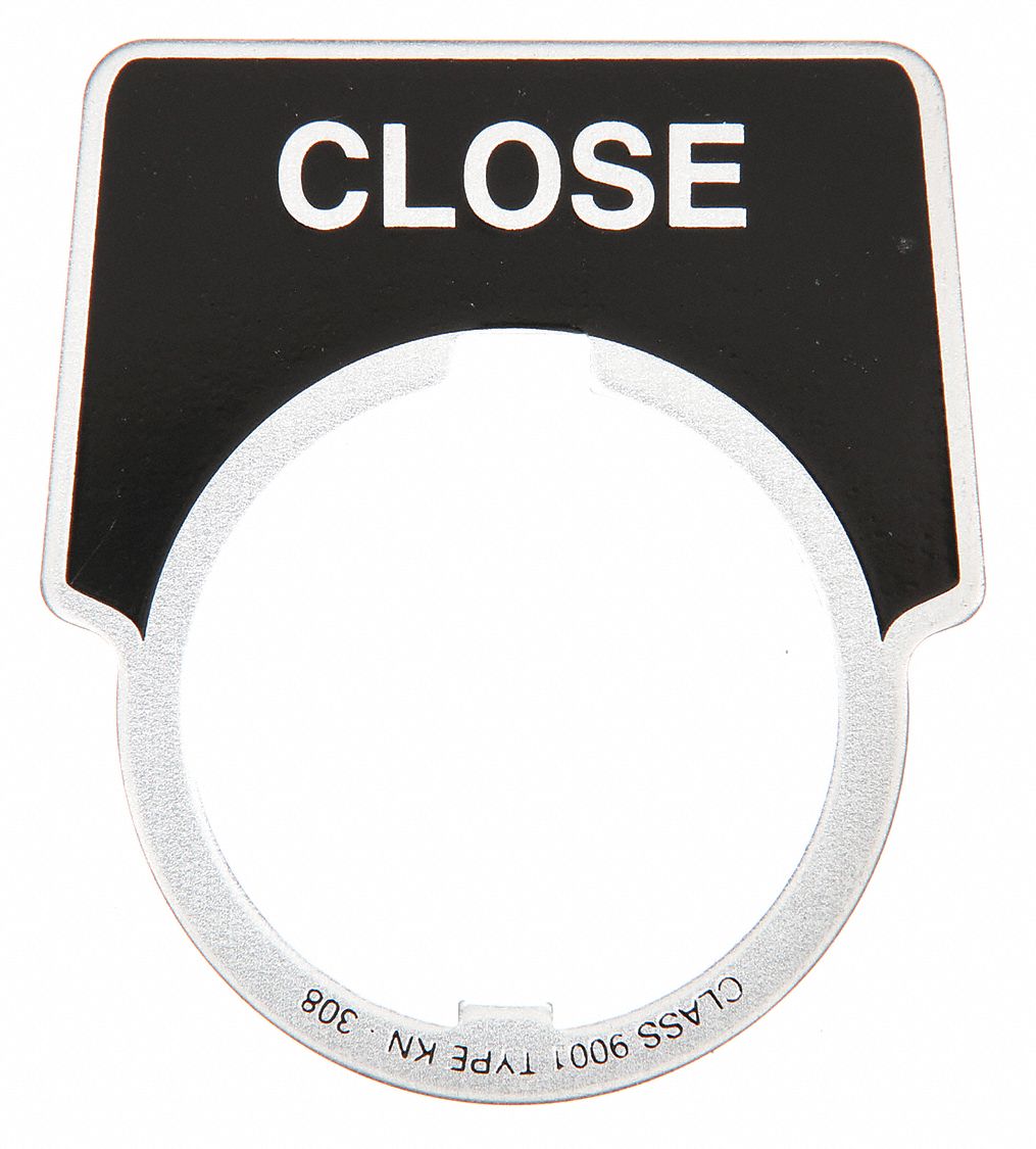 PLAQUE SIGNALÉTIQUE, PLAQUE SIGNALÉTIQUE, ALUMINIUM, 2,3 PO LARGEUR