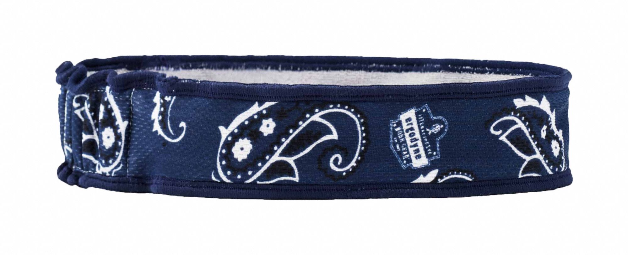 Headband: Navy, Universal, Sweatband, Cooling, Terry Cloth