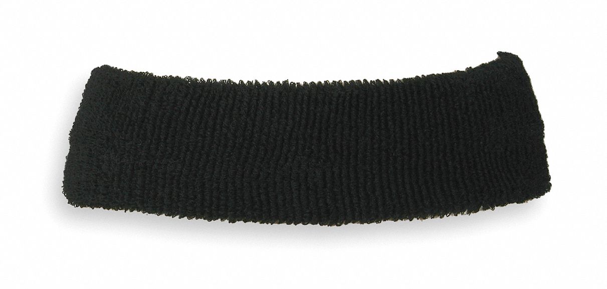 6550 HEADBAND, BLACK, UNIVERSAL SIZE, 8¾ X 3¾ IN, COTTON, EVAPORATIVE, ELASTIC