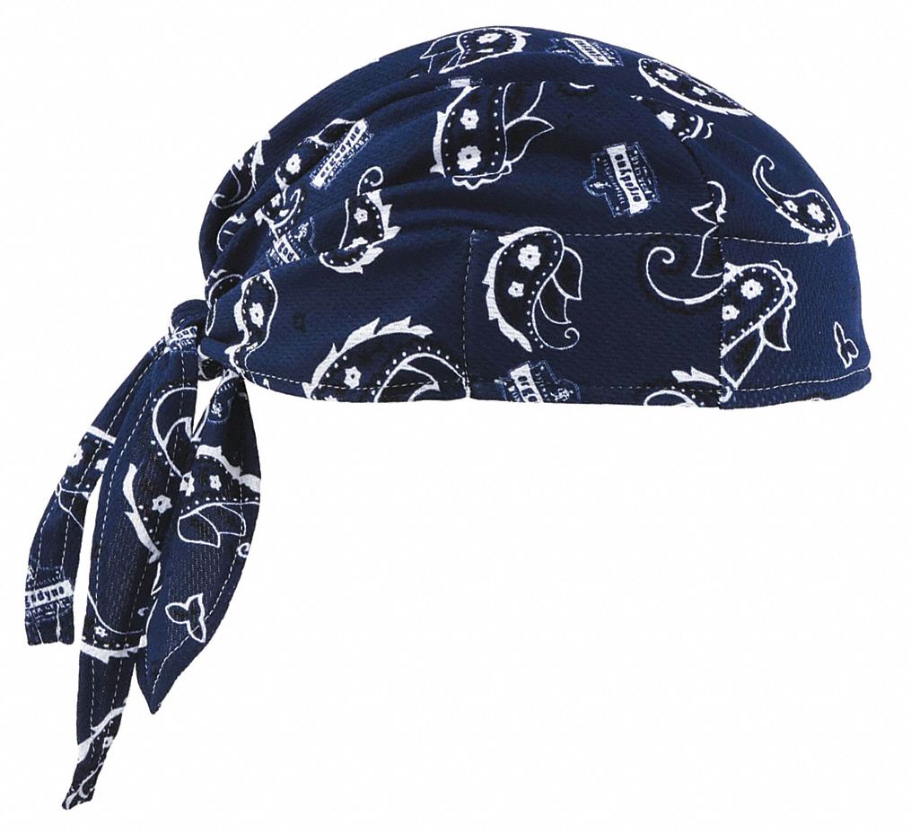 6615 DEW RAG, SWEATBAND, BLUE, UNIVERSAL SIZE, 20 X 6 IN, TERRY CLOTH, EVAPORATIVE