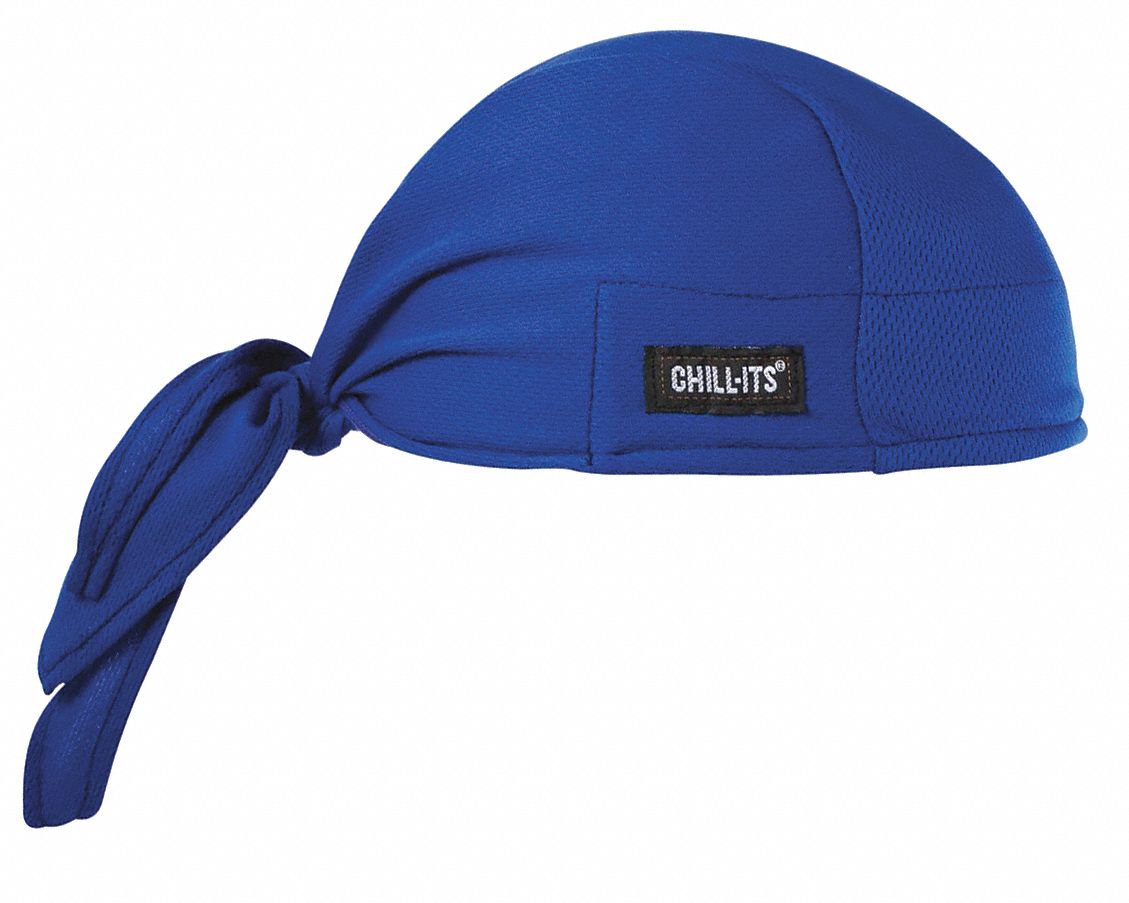 6615 DEW RAG, SWEATBAND, BLUE, UNIVERSAL SIZE, 20 X 6 IN, TERRY CLOTH, EVAPORATIVE