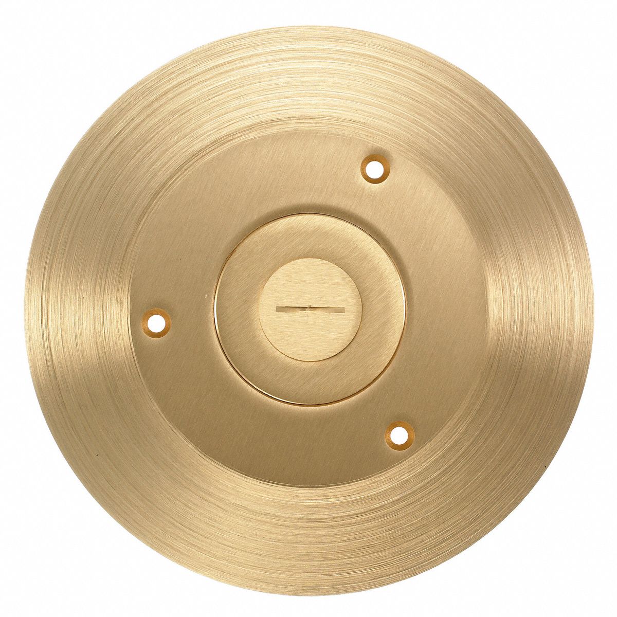 Hubbell Wiring Device Kellems Floor Box Cover Brass Shape Round