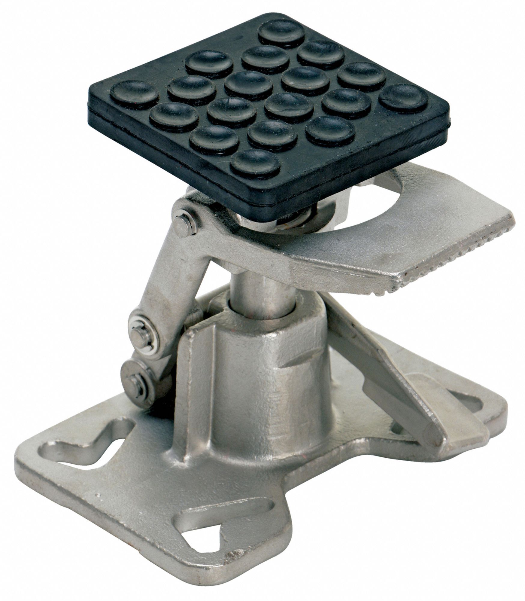 GRAINGER APPROVED HeavyDuty AdjustableHeight Floor Lock, Stainless