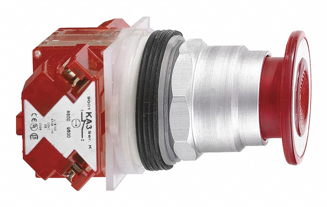 SCHNEIDER ELECTRIC Push Button Operator 30 mm Size, Red, 3R/6/4/3/2/13