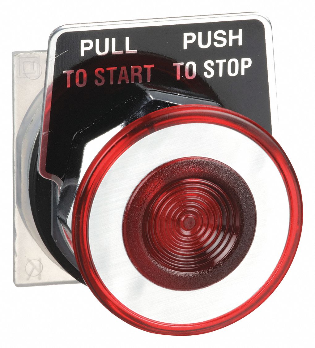 SCHNEIDER ELECTRIC Push Button Operator, Metal, Maintained Push