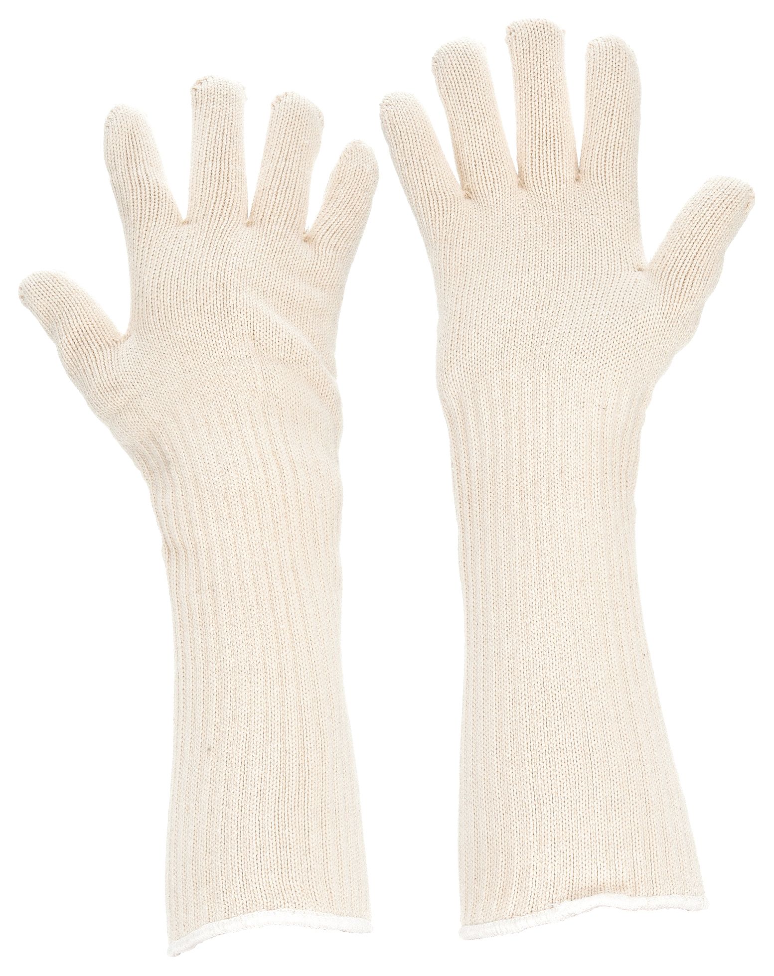 KNIT GLOVE, L (9), GLOVE HAND PROTECTION, 400 ° F MAX, COTTON, KNIT CUFF, 7 GA THICK