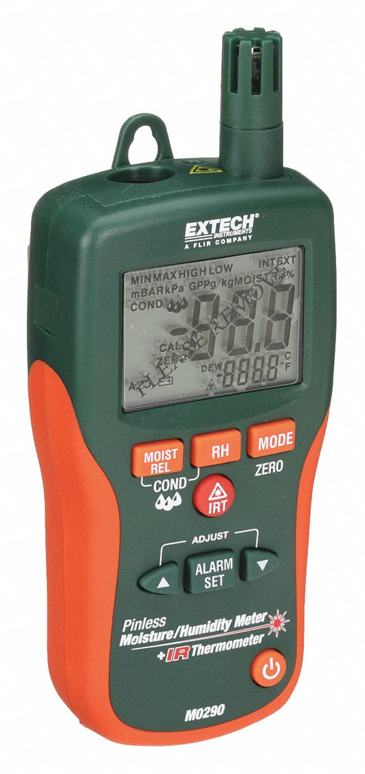 PINLESS MOISTURE PSYCHROMETER + IR